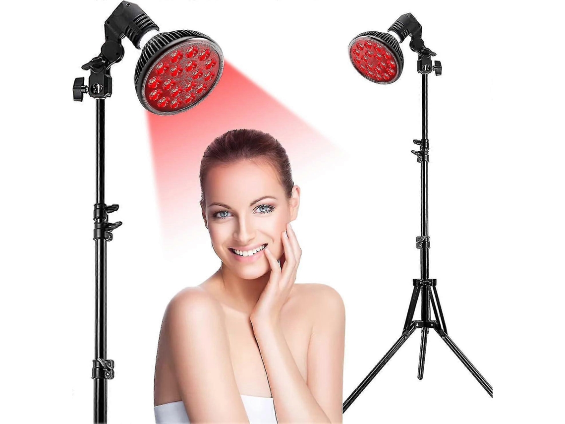 Lâmpada de fototerapia PENGDSJE com luz verde, suporte para corpo e rosto, 36 chips duplos de infravermelho 660nm.