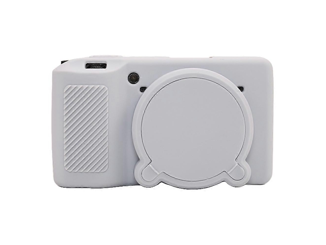 Capa Protetora De Silicone Para Câmera Ricoh Gr Iiix Gr Iii Resistente A Arranhões Cinza Perfeito Brilvibera