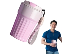 Copo Térmico De Aço Inoxidável | Copo Com Tampa Em Degradê, Ideal Para Viagem Gokoco