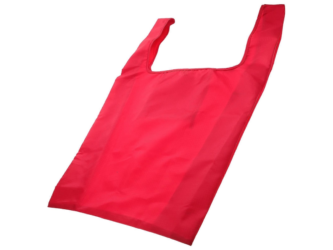 Sacola Dobrável e Reutilizável para Compras, Ideal para Aniversários, em Lona Vermelha . GOKOCO (1 Conjunto)