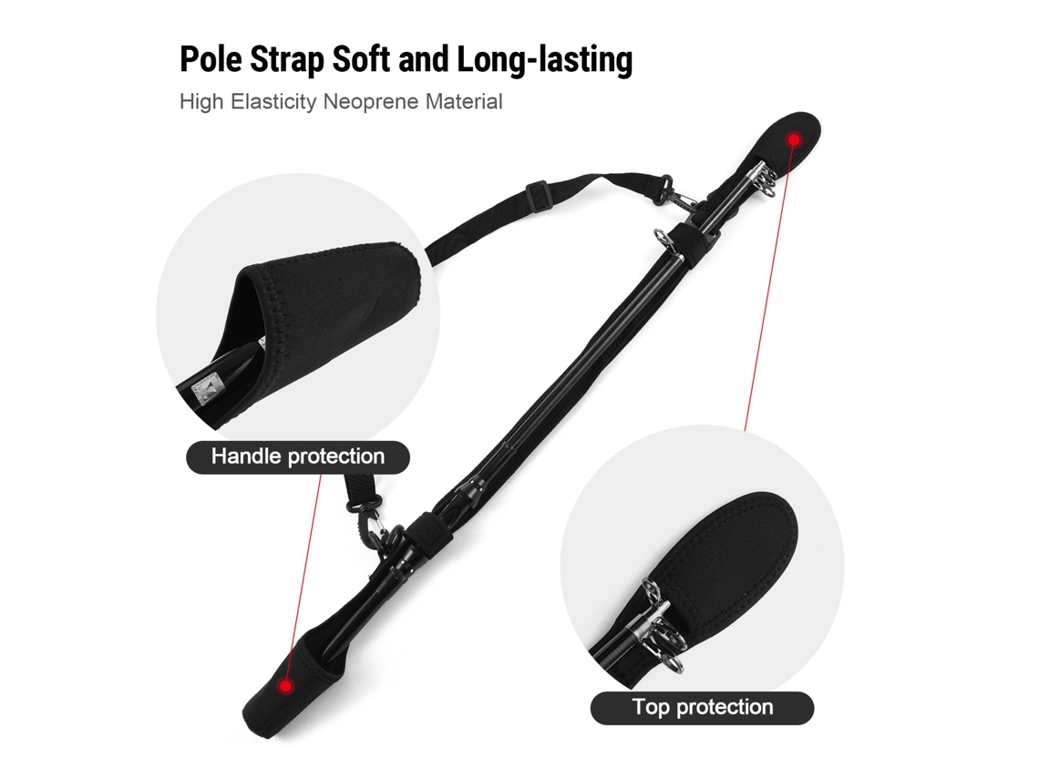 Cinto para Vara de Pesca Ajustável 80 120cm