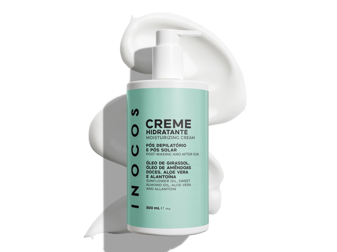 Creme Hidratante Pós Depilatório e Pós Solar 500ml INOCOS