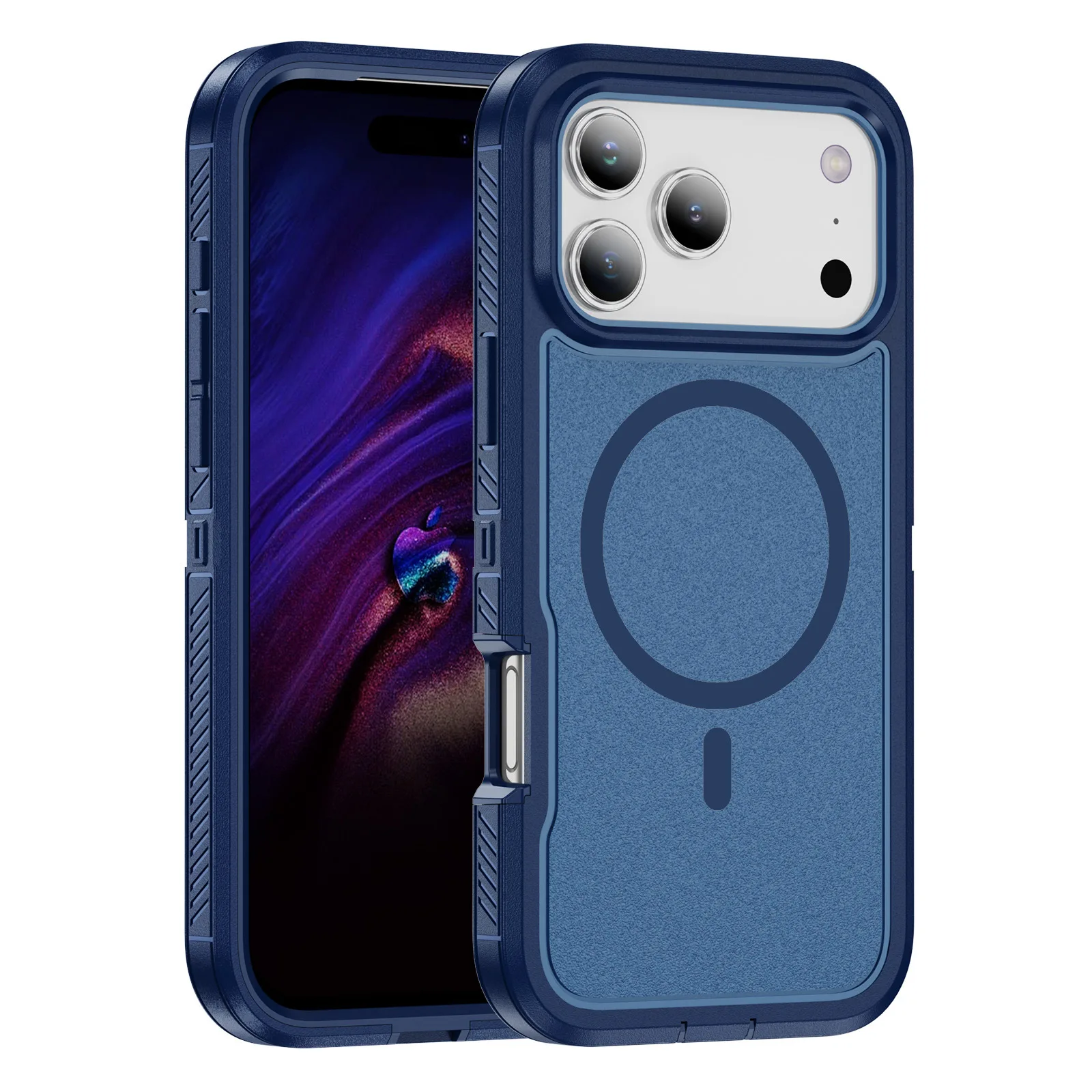 (azul, Iphone 14 Pro) Capa Protetora Antiderrapante De Nível Militar, Compatível Com Carregamento Magsafe.
