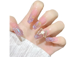 Conjunto de Kit de Manicure com Unhas Falsas Longas e Removíveis para Decoração. NEVEANCE
