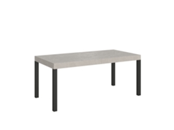 Mesa Extensível Everyday Cashmere 180/440x90 Cm Com Pernas Antracite Itamoby