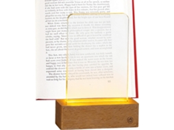 Luminária De Leitura Plana Genérica, Recarregável E Transparente Com 3 Cores Luz De Leitura Led Brilhante Personalizável
