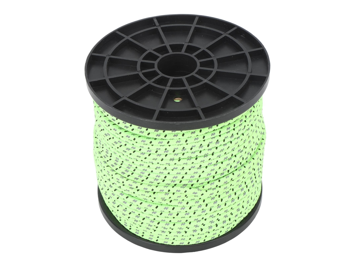Corda de Camping Reflectiva 164ft Verde Fluorescente