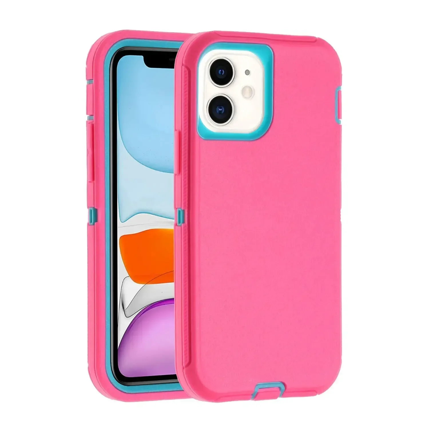 (rosa, Iphone 14 Pro Max) Capa Protetora 3 Em 1 Resistente A Impactos, Robusta E Durável, À Prova De Quedas.