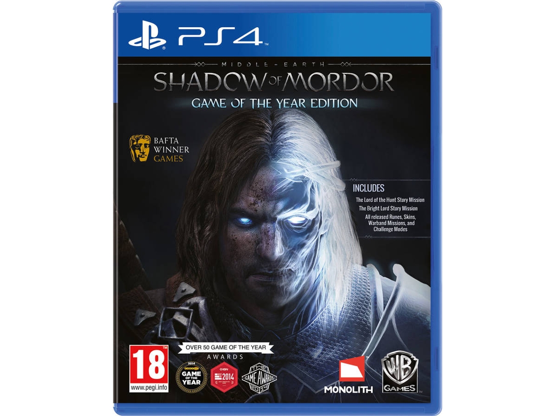 Jogo PS4 Shadow of Mordor - Game of the Year (Usado)