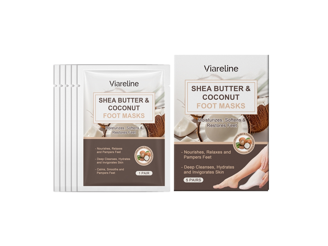Máscara Exfoliante Hidratante Côco Para Pés