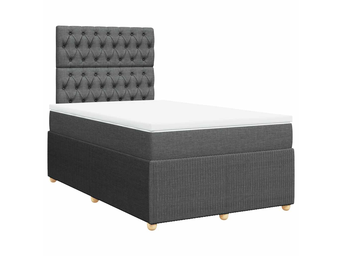 Box Spring Bed, Box Spring Beds Vidaxl Cinzeto Tecido (120 X 200 Cm)