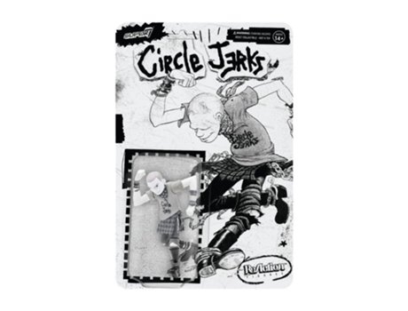 Figura Super7 CIRCLE JERKS Skank Man Escala De Cinza Reaction 3.75 Figura