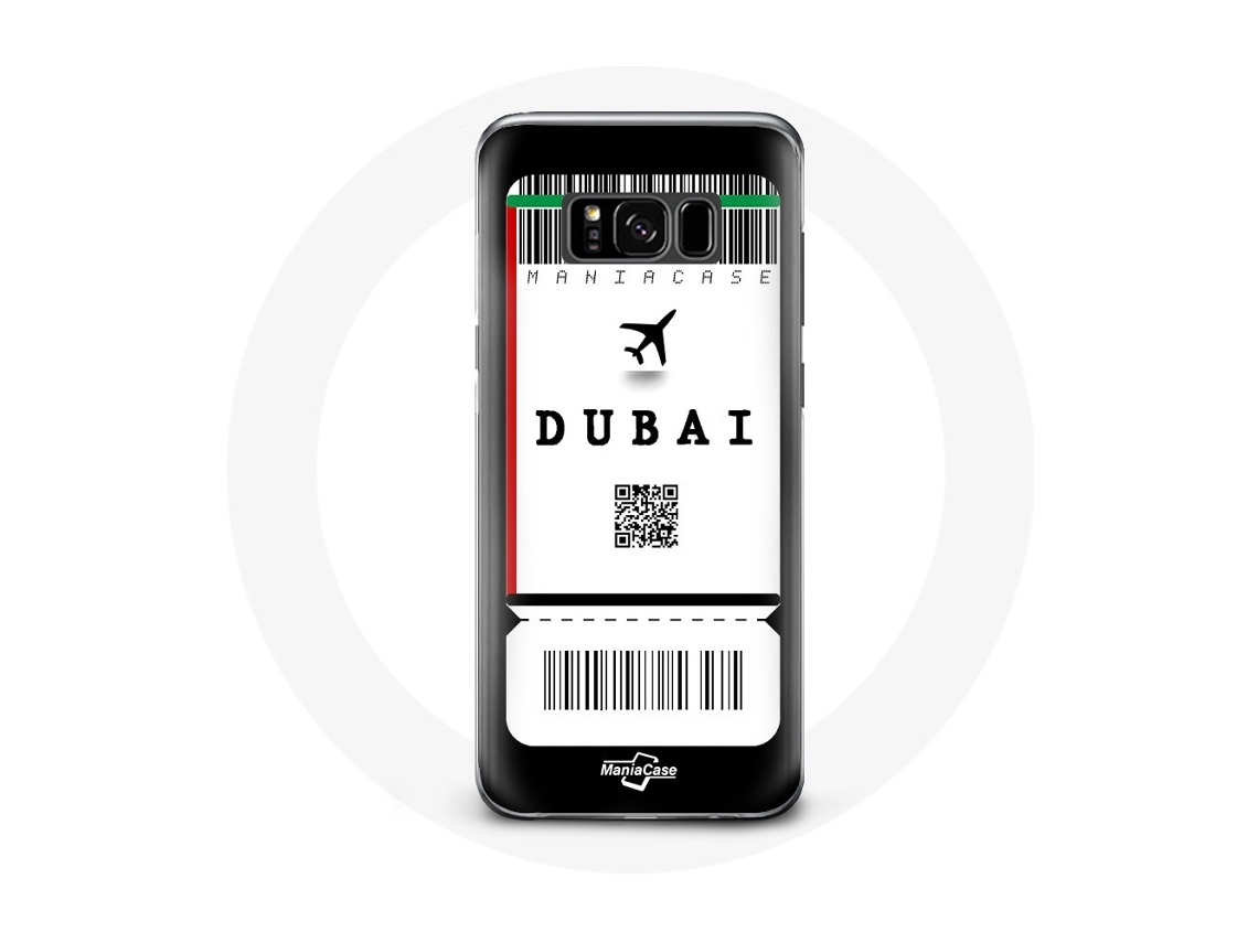 Capa para Samsung Galaxy S8 bilhete de avião Dubai