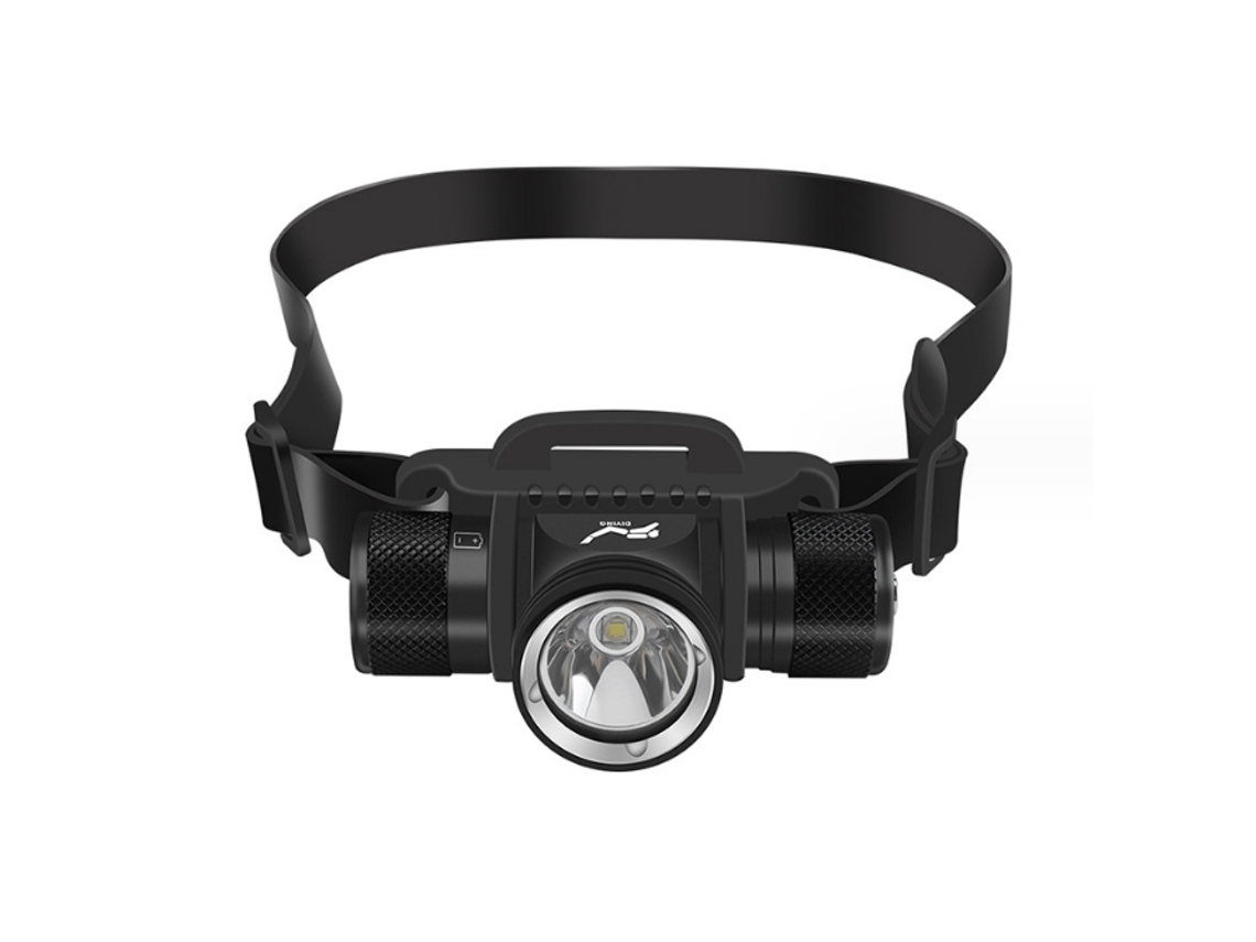 Farol BISBISOUS Hp900 Led 1200 Lumens 5 Modos Ipx8 À Prova D'Água Adequado para Mergulho com Snorkel e Natação em Espeleologia Preto VIGA EUROPE