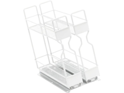 Recipiente Compacto Para Temperos Com 2 Compartimentos E Mecanismo Deslizante, Feito De Aço Carbono
