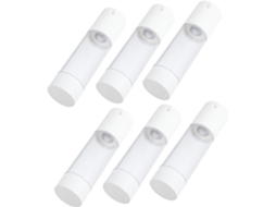 De 6 Frascos Transparentes Com Bomba Dosadora Para Loção E Frascos De Viagem Com Dispensador Integrado.