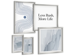 Conjunto De Pinturas Gráficos Modernos Minimalistas Espelharte (5 Peças)