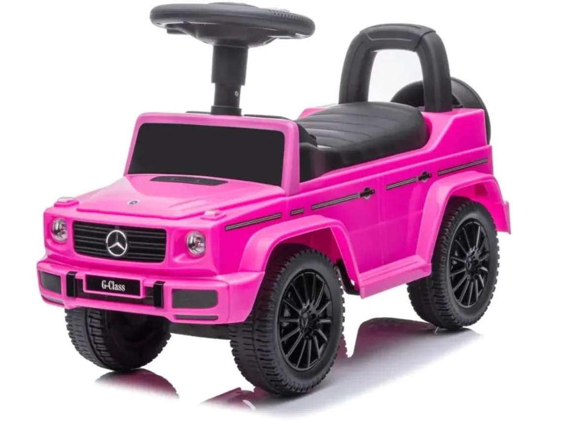 Mercedes G350 Carrito Montable 1 A 3 Anos – Carro Para Niños Mercedes-benz Licenciado Oficialmente Com Buzina E Compartimento De Arrumação – Rosa