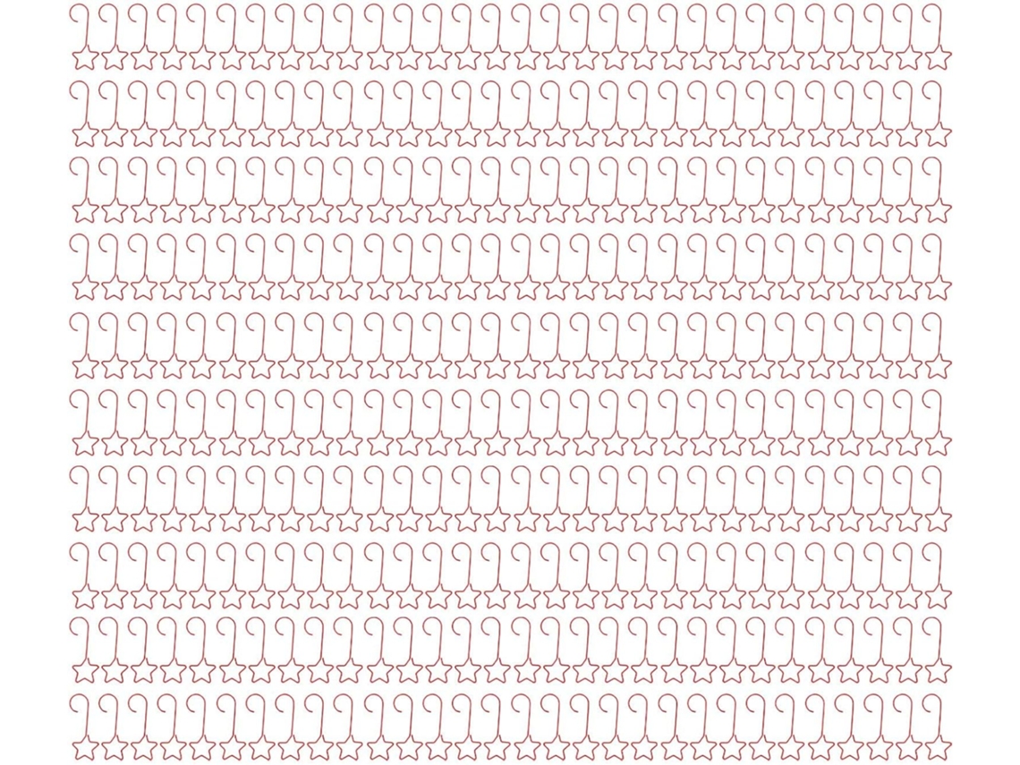 Ganchos De Natal Em Forma S Kikumi 300 Para Decoração (vermelhos)