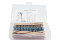 KIT de Resistores de Filme Metálico 600 peças 1/4W 10Ω a 1mΩ Tolerância ±1% YURU
