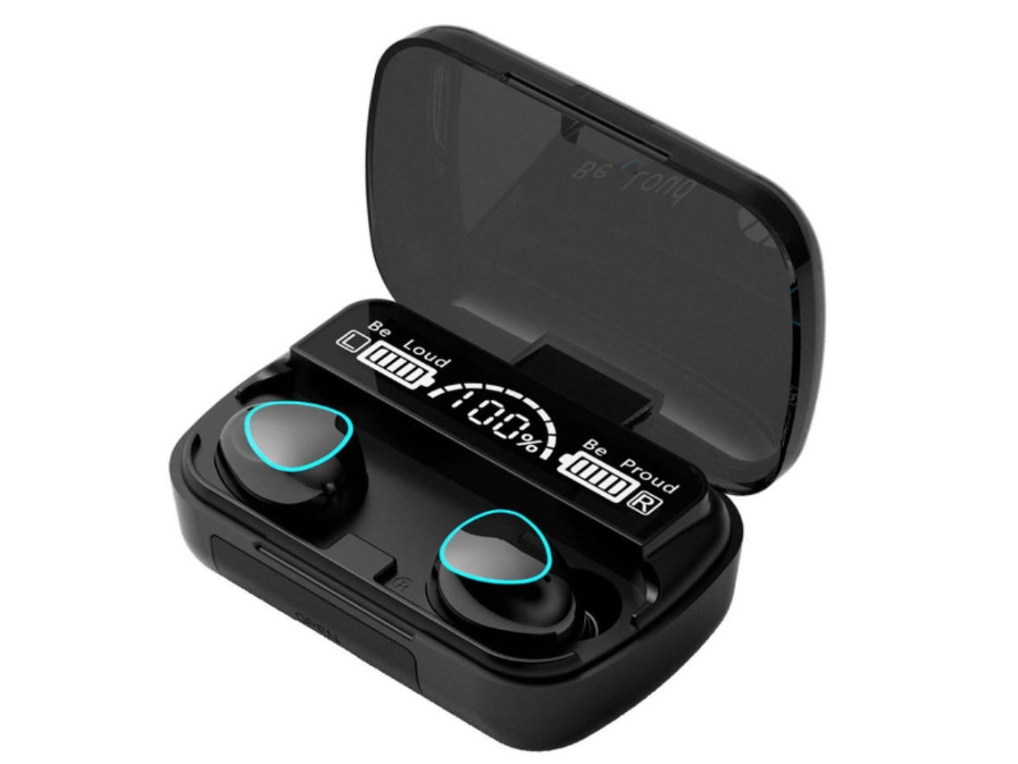 Auriculares Sem Fio Carregamento Rápido Usb-c Jogos Yizhood Bluetooth Preto