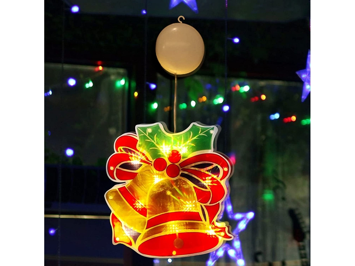 Luzes Decorativas de Natal, Janela, Caldeiras Chávenas, Ventosas1, Ergonômico, Uso Diário STELASPLEN