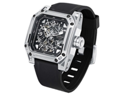 Relógio mecânico automático masculino North Edge Space X com fundo vazado e mostrador luminoso Hengrongshen