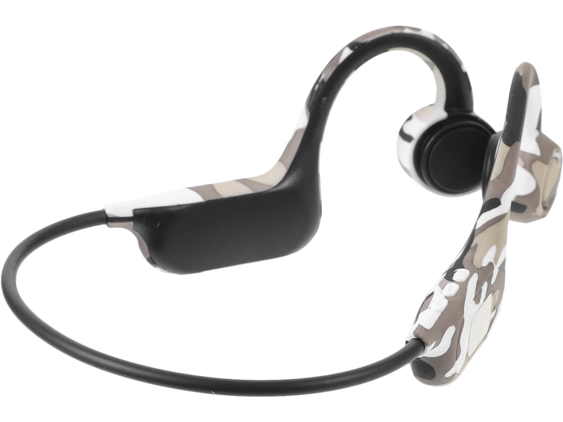 Fones De Ouvido Sem Fio Com Visor Cinza, Abertos Para Corrida E