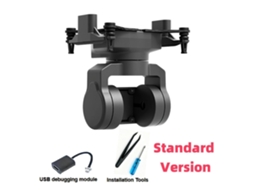 Módulo Av Analógico + Ajuste Xf C 20d Gimbal Fpv Vertical de 2 Eixos e 19mm Compatível com Dji O3 Unit Walksnail Avatar para Drones Rc Fpv MDUG