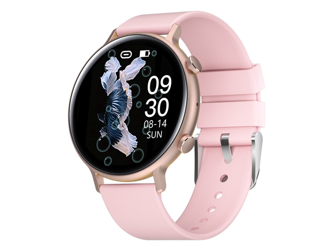 Smartwatch Com Tela Colorida Ips De 1,3 Polegadas, Bluetooth 5.1, À Prova D'água Até 30 Metros E Monitoramento Do Sono (rosa)