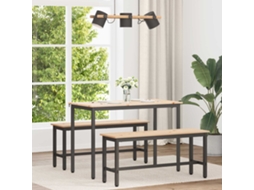 Vidaxl Mesa De Jantar Natural 110 X 55 X 75 Cm