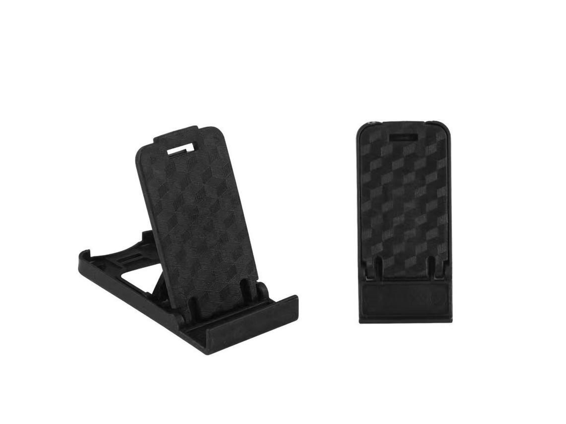 Aetheria suporte para Celular Pequeno Dobrável Universal para Mesa Home Office Plástico Preto