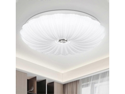 Rebe luz de Teto Led 18w Redonda 6000k Claro Classe Energética A+ Eficiente Pmma Alumínio 50000 Horas