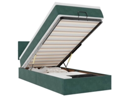 Ottoman Bed, Ottoman Beds Vidaxl Verde Veludo (90 X 190 Cm)
