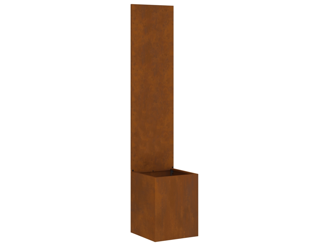 Conjunto 1 Tela De Jardim Vidaxl Castanho Aço (32 X 32 X 150 Cm)