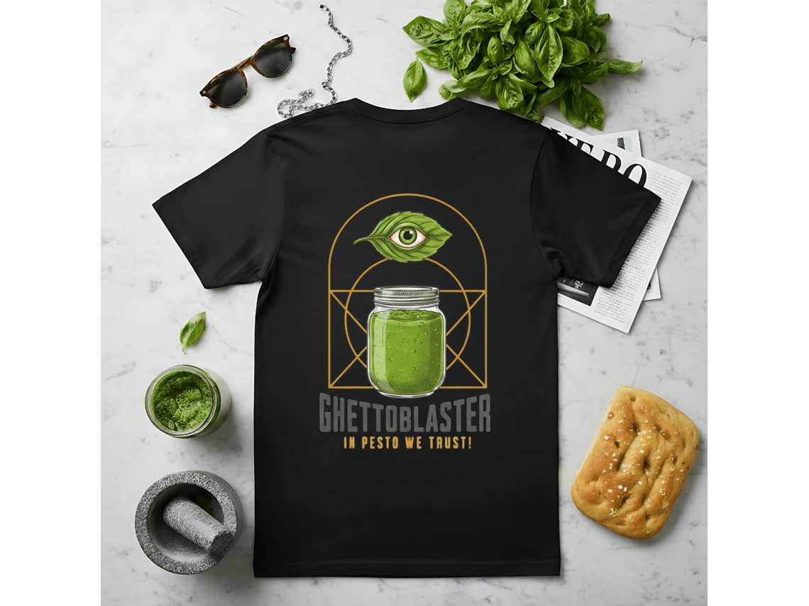 T-shirt Ghettoblaster Pesto Trust Preta