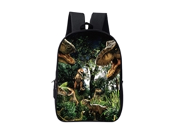 Mochila Escolar, Dupla Com Estampa De Dinossauro, Tamanho 16 Polegadas, Estilo 7
