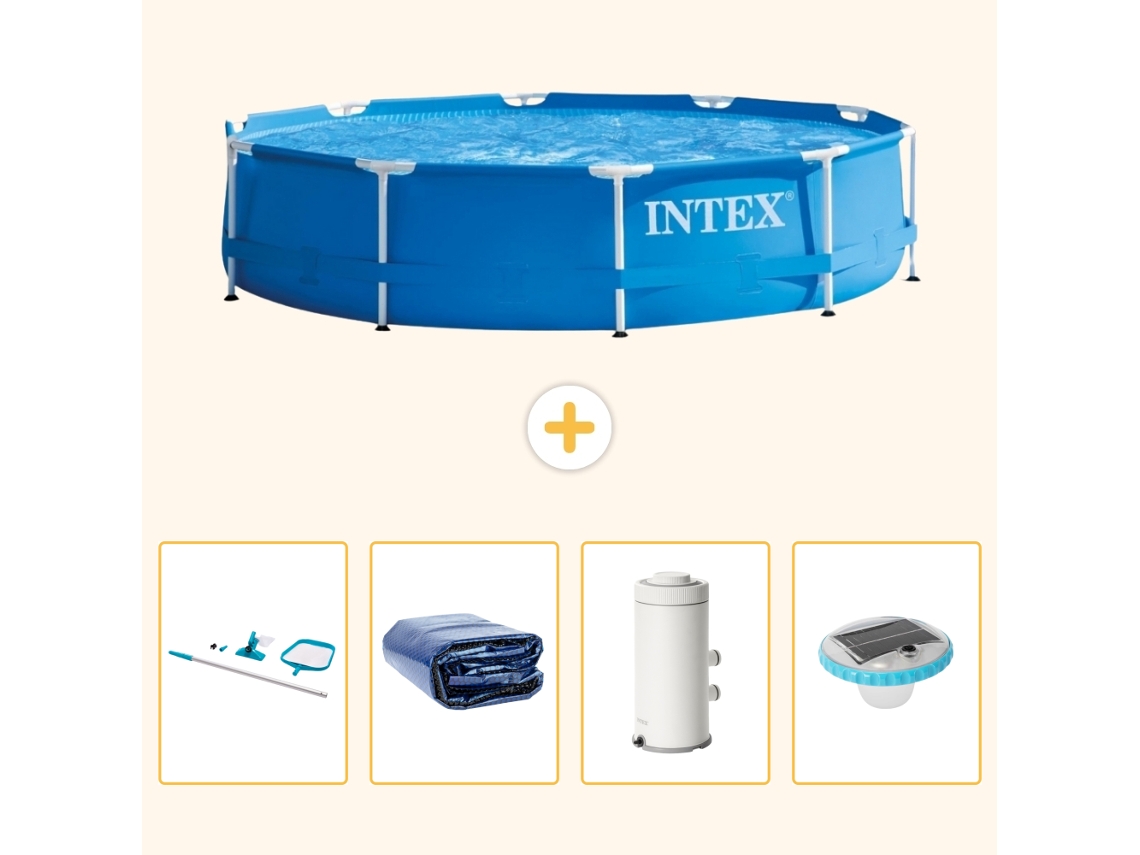 Intex Piscina Com Estrutura Redonda - 366x76 Cm - 5-peças S131
