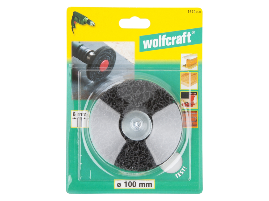 1674000 1 Disco De Limpiar Universal Bm Ø 100 Mm Wolfcraft