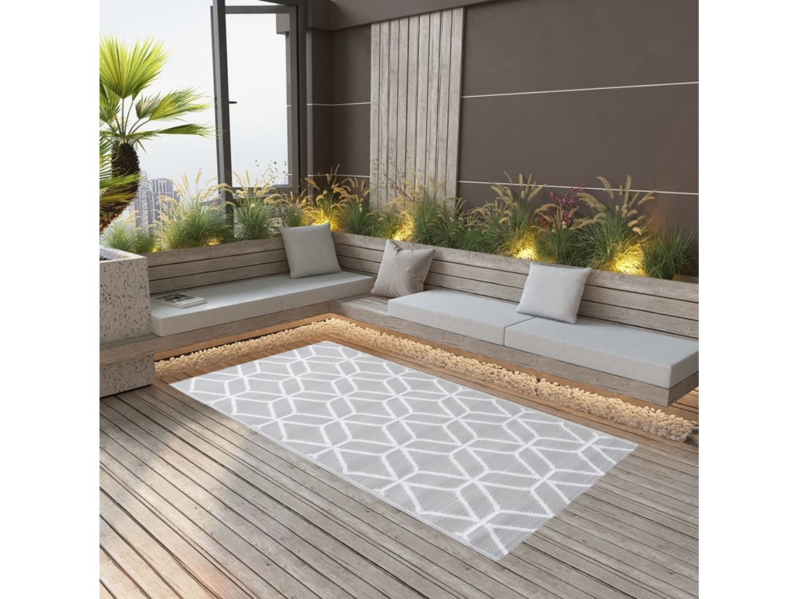 Vidaxl Tapete De Exterior 160x230 Cm Arakil Pp Cinzento