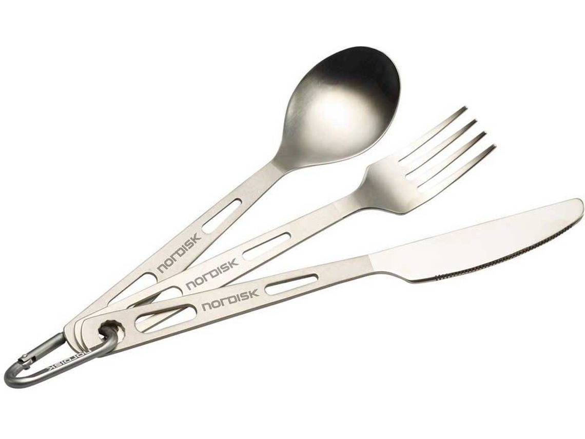 Faqueiro Para Campismo NORDISK Cutlery 3 Ti (Aço)