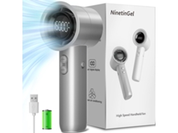 Ventilador Portátil De Mão Com 100 Velocidades Ajustáveis, Mini Ventilador Turbo Com Fluxo De Ar Potente