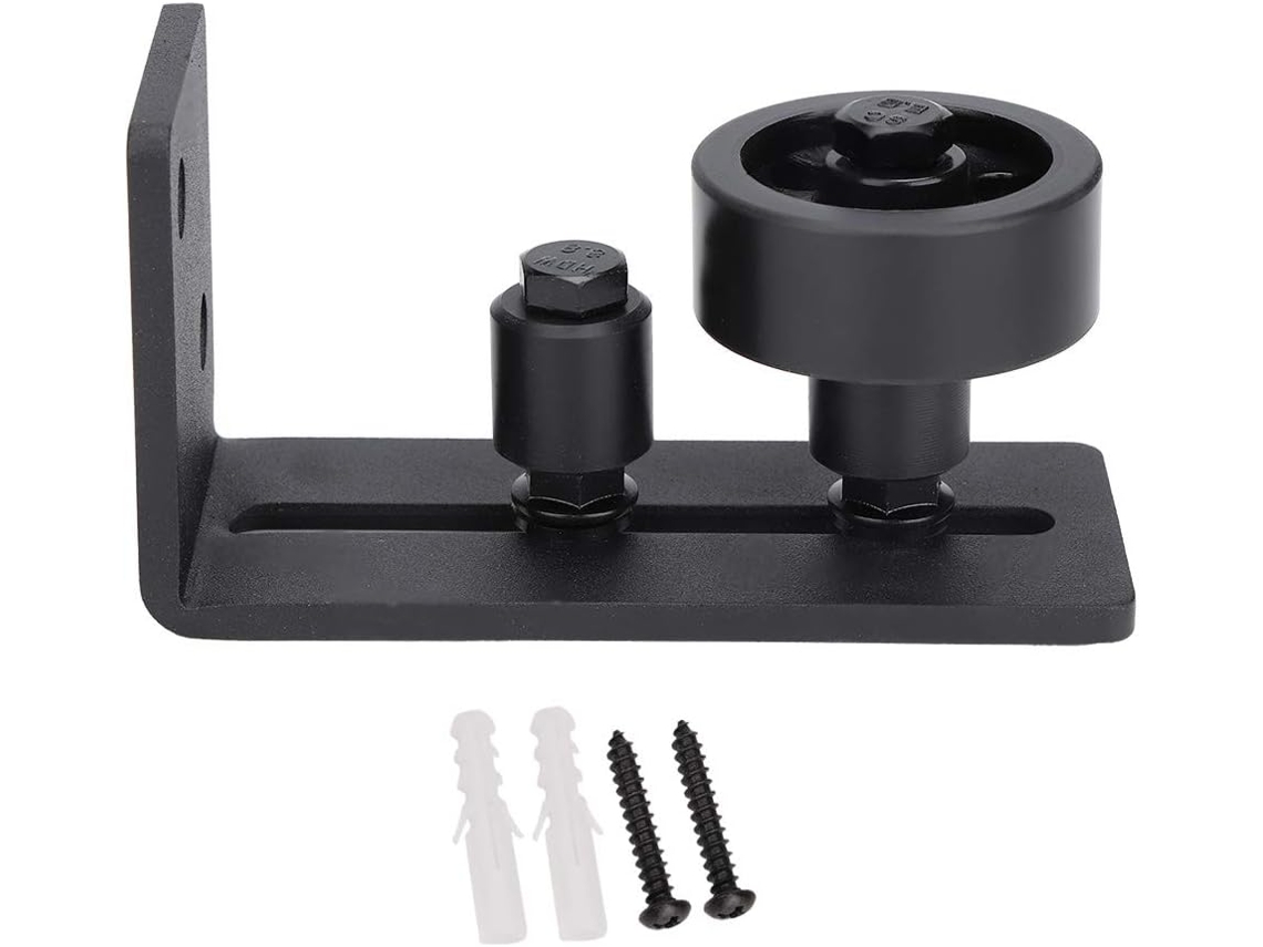Guia De Piso Ajustável Em Aço Carbono Para Porta Celeiro Deslizante, Suave, Segura, Encaixe Universal, Portas De 7, 6cm