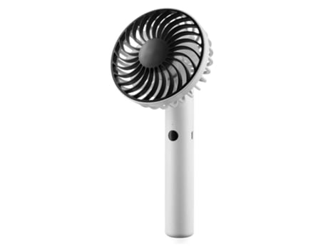 Mini Ventilador Silencioso Ventilador De Mão Elétrico Portátil Ventilador Por Bateria 7 Lâminas 3 Velocidades Carregamento Usb Branco Ushion Mdug