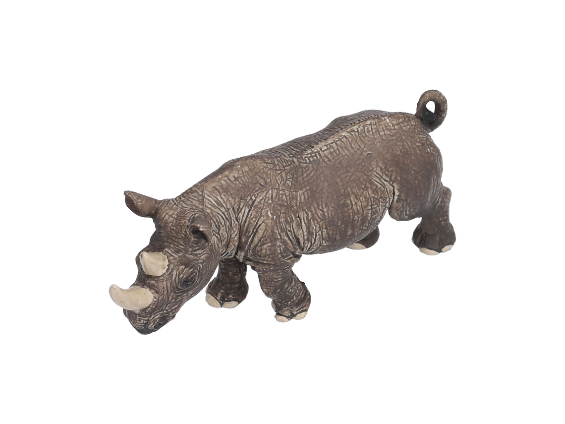 Primerox modelo de Rinoceronte Estático Simulação Decorativo Brinquedo para Crianças 3 Anos+
