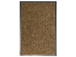 Vidaxl Tapete De Porta Lavável 40x60 Cm Castanho
