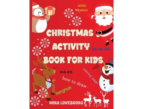 Livro Christmas Activity Book For Kids Christmas Activities For Kids, Christmas Activities Families. De Mika Lovebooks (inglês)