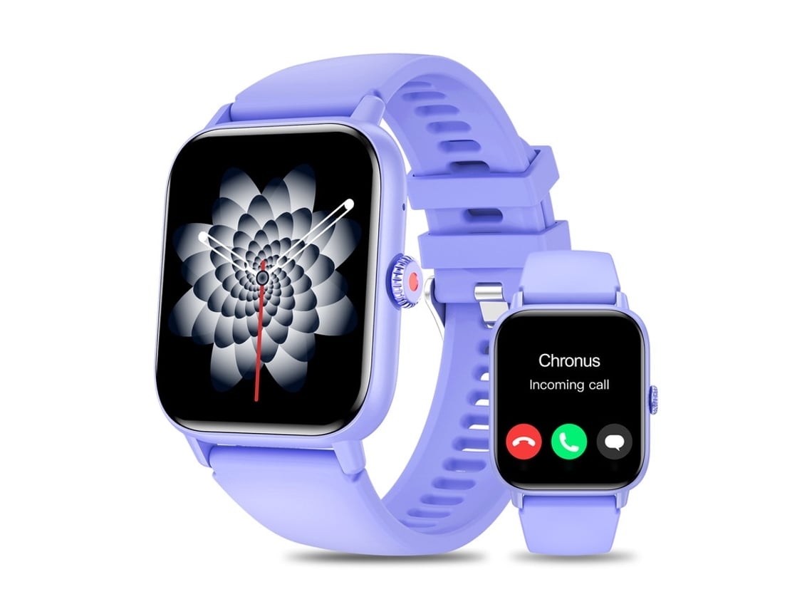 Smartwatch Qs13 Atender/fazer Chamadas Mulheres Com Função Spo2 Rastreador De Fitness Para Android Ios Roxo Yunzii