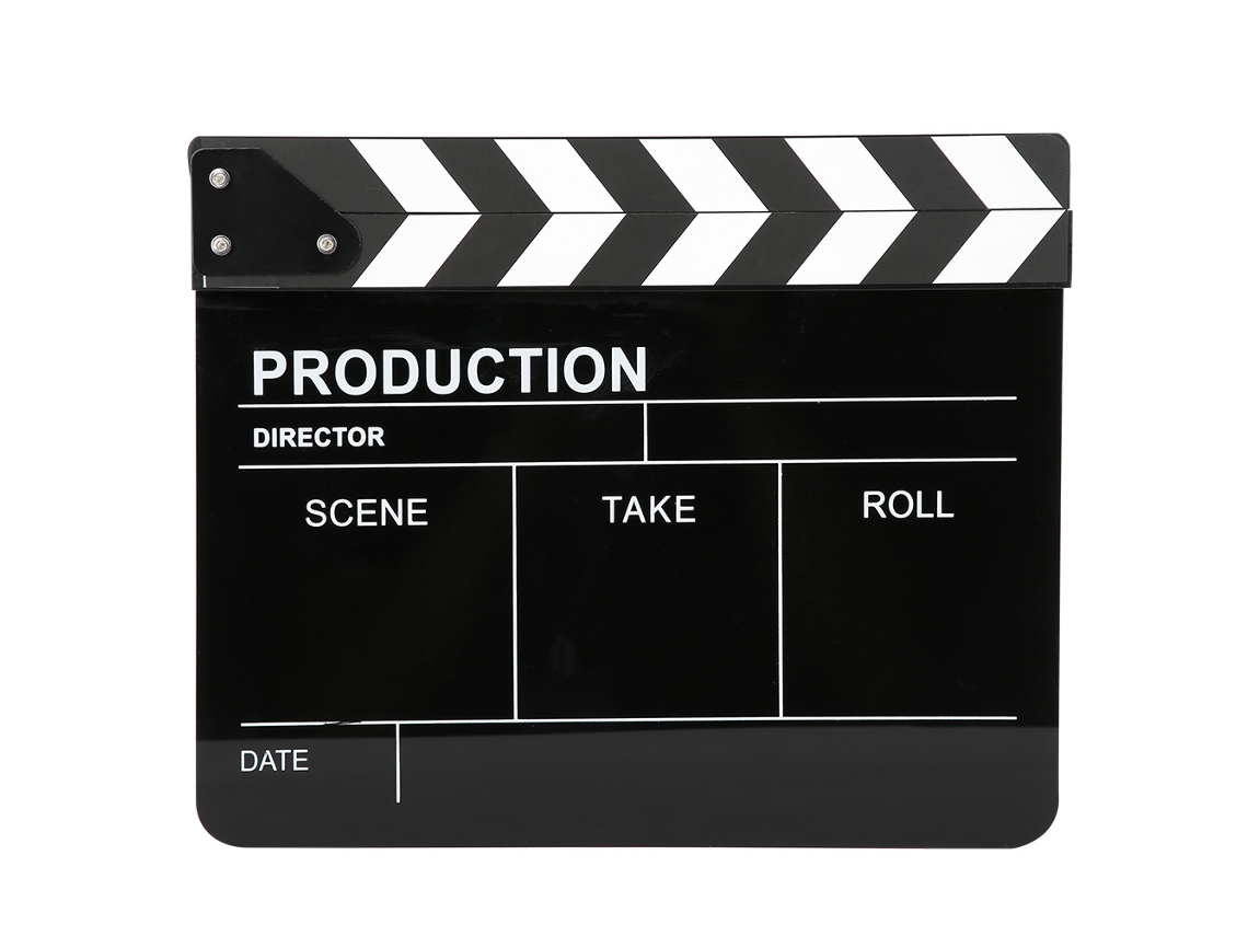 2026 tablero de Clap de Acrílico para Cine Y Fotografía Herramienta Directorial de Películas