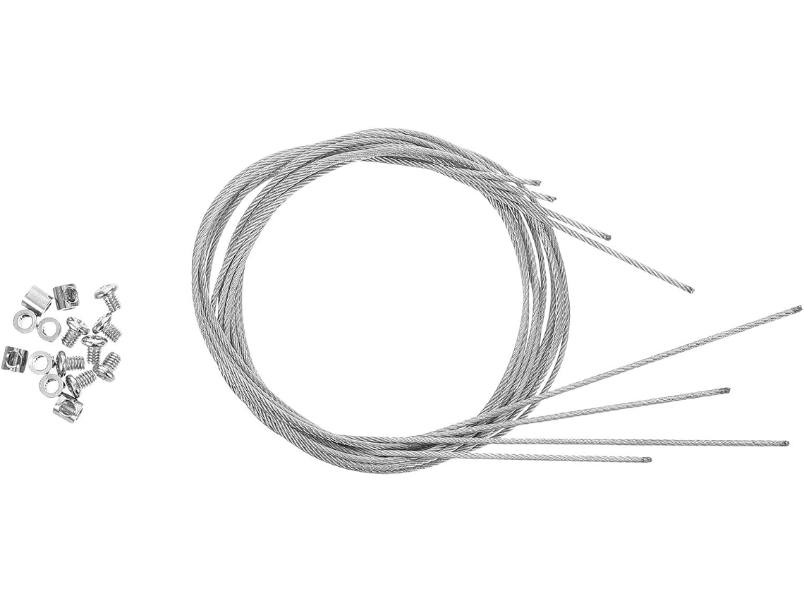 Conjunto De 4 Acessórios De Aço Inoxidável Com Fio Para Pendurar Luzes E Molduras De Quadros.